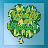Lucky Mama Camouflage Shamrock DTF Transfer - InkMerge Heat Press Design