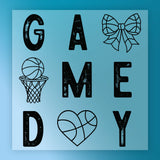 Game Day Basketball Graphics DTF Transfer - InkMerge Heat Press Design