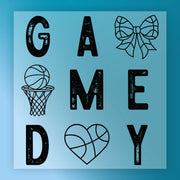 Game Day Basketball Graphics DTF Transfer - InkMerge Heat Press Design