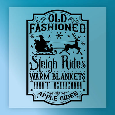Old Fashioned Sleigh Rides Nostalgia - Heat Press Ready - InkMerge DTF Transfer