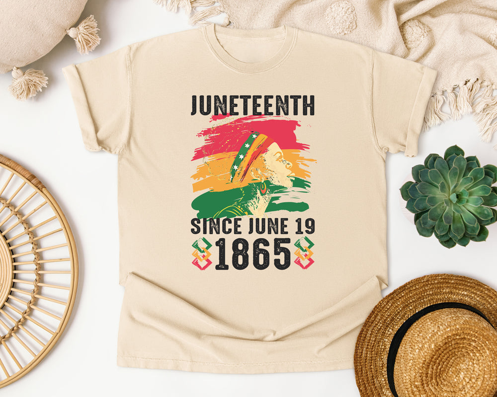 Juneteenth Since June 19 1865 graphic tee in Ivory Comfort Colors 1717