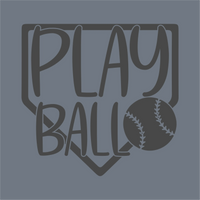 The Play Ball Rounded Font DTF Transfer by InkMerge displays 