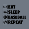Eat Sleep Baseball Repeat Icon Blocks DTF Transfer – Ready to Press