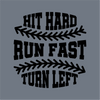 Hit Hard Baseball DTF Transfer – Ready to Press