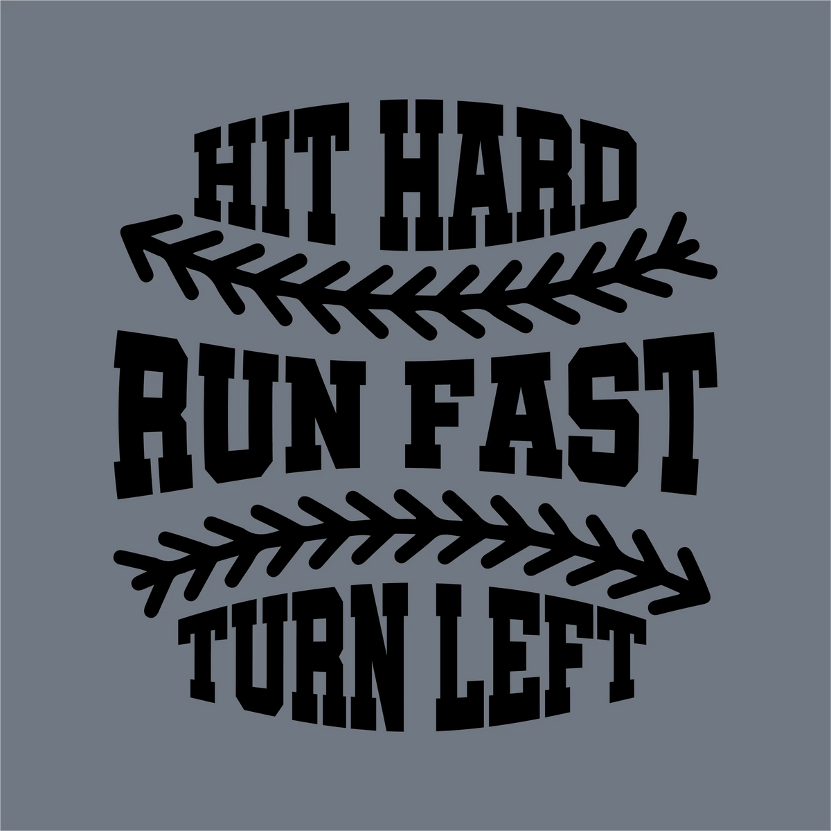 Hit Hard Baseball DTF Transfer