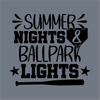 Summer Nights & Ballpark Lights DTF Transfer – Ready to Press