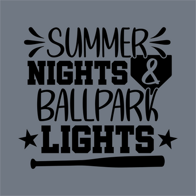 Summer Nights & Ballpark Lights DTF Transfer – Ready to Press