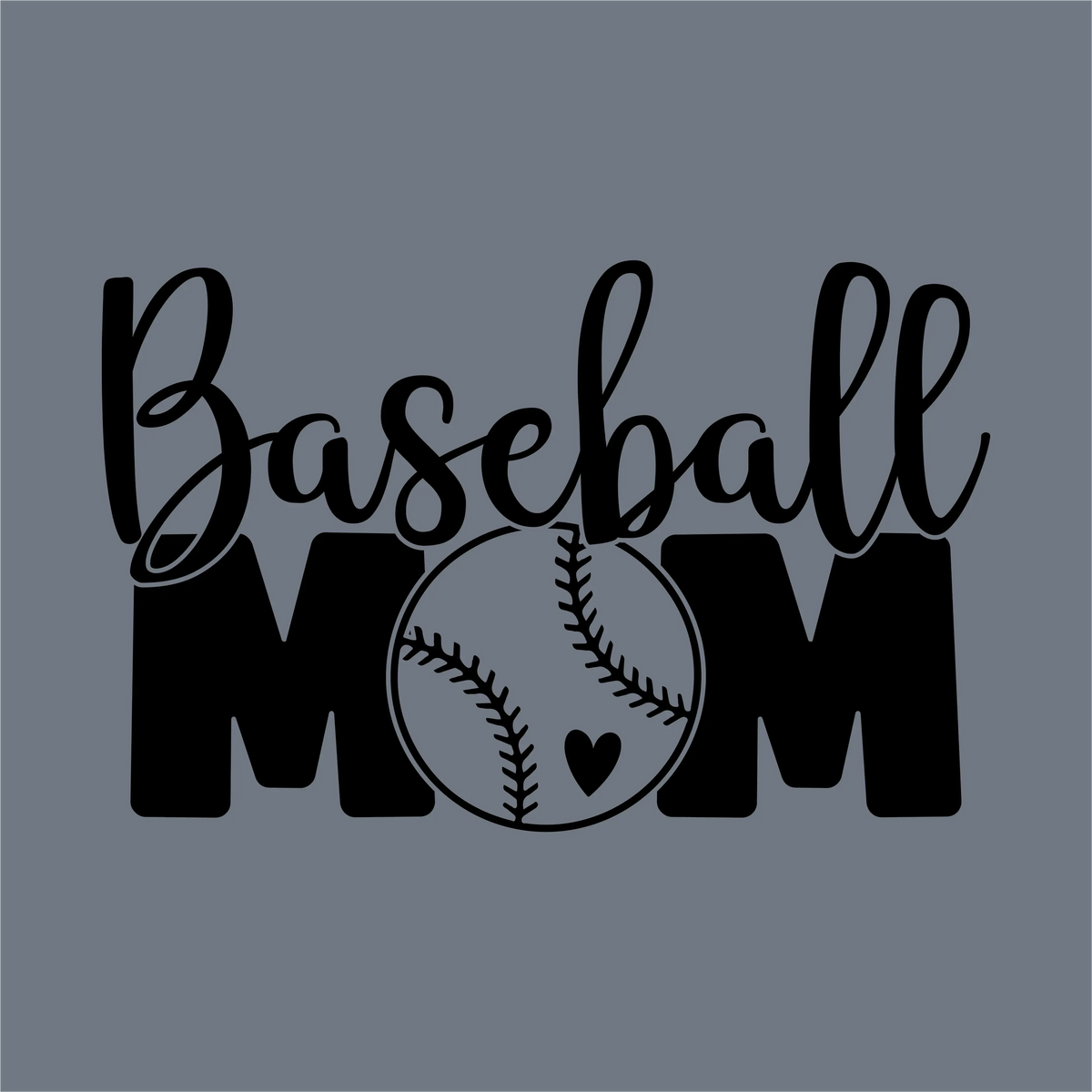 Baseball Mom Bold Blocks DTF Transfer
