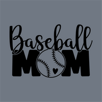 The image showcases InkMerge's Baseball Mom Squad DTF Transfer – Ready to Press, featuring 