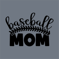 The image shows the InkMerge Baseball Mom Bold Blocks DTF Transfer – Ready to Press, featuring 