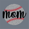 Textured Baseball Mom Script DTF Transfer – Ready to Press