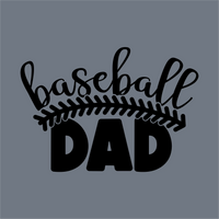 The InkMerge Baseball Dad DTF Transfer – Ready to Press features bold, stylized 