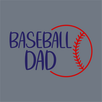 The Baseball Dad DTF Transfer – Ready to Press by InkMerge features 