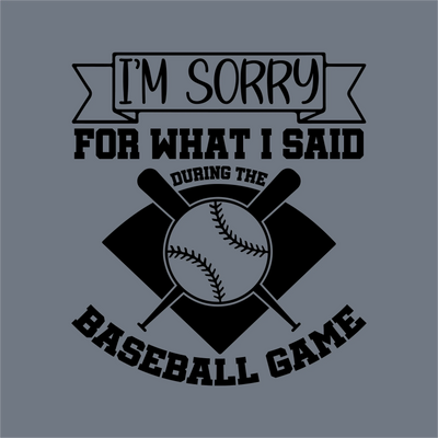 Sorry Baseball Game DTF Transfer – Ready to Press