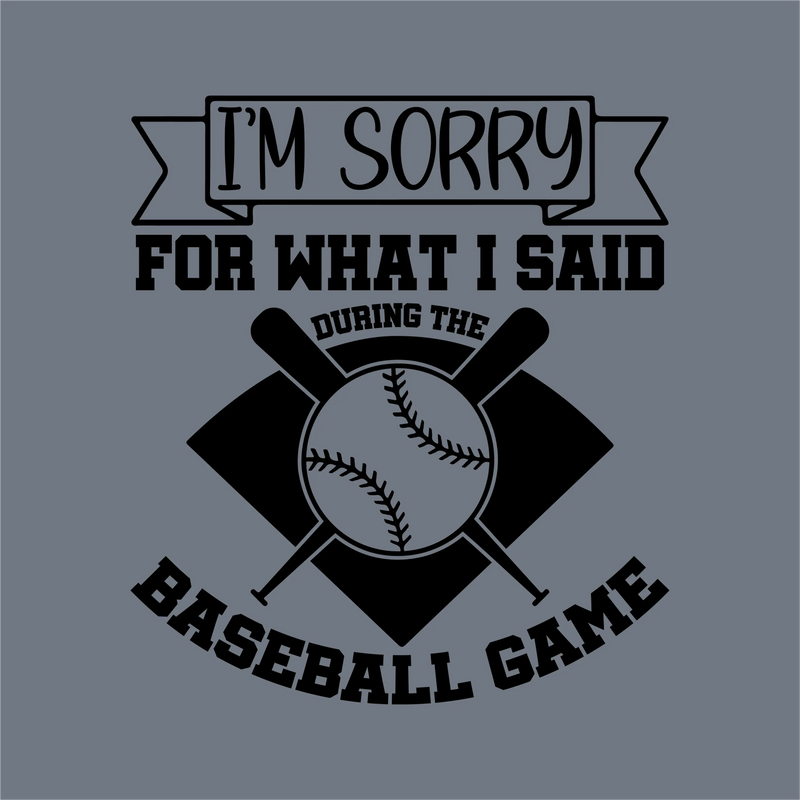 Sorry Baseball Game DTF Transfer – Ready to Press