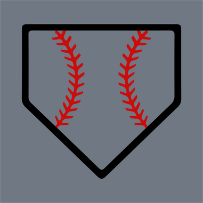 Home Plate Baseball Stitch DTF Transfer – Ready to Press