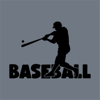 InkMerge’s Baseball Batter Silhouette DTF Transfer – Ready to Press features a bold baseball player swinging, with 