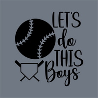 The InkMerge Let’s Do This Boys Home Plate DTF Transfer features a black and white baseball graphic with home plate and bats, plus 