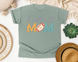 Football Mom Pastel graphic tee in Bay