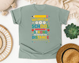 100 Days Of School Strong No Matter The Distance graphic tee in Bay