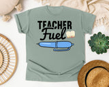 Teacher Fuel Pen graphic tee in Bay