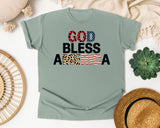 God Bless America Black graphic tee in Bay