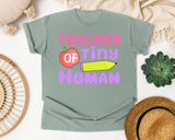 Teacher Of Tiny Humans graphic tee in Bay