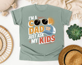I'm A Cool Dad Just Ask My Kids White 2 graphic tee in Bay