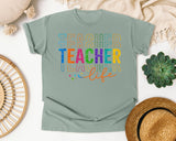 Teacher Life Stacked graphic tee in Bay