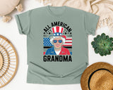 All American Grandma Grey graphic tee in Bay