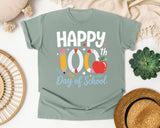 Happy 100th Day Of School graphic tee in Bay