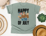 Happy 4th Of July White 3 graphic tee in Bay