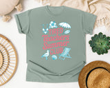 Tired Teachers Summer Club graphic tee in Bay