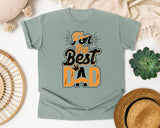 For The Best Dad Grey graphic tee in Bay