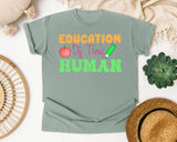 Educator Of Tiny Humans graphic tee in Bay