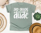 3rd Grade Dude White 2 graphic tee in Bay