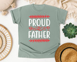 Proud Father White 3 graphic tee in Bay