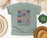 Sweet Land Of Liberty Grey graphic tee in Bay