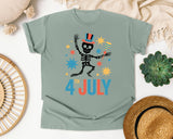 4th July Grey 2 graphic tee in Bay
