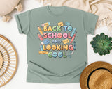 Back To School And Looking Cool graphic tee in Bay