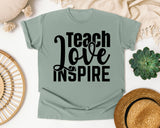 Teach Love Inspire Bold graphic tee in Bay