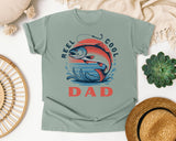 Reel Cool Dad Grey graphic tee in Bay