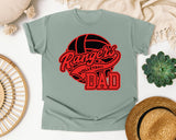 Rangers Volleyball Dad graphic tee in Bay
