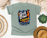 Grill Dad Legend Black 2 graphic tee in Bay