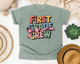 First Grade Crew graphic tee in Bay