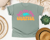Just One More Chapter graphic tee in Bay