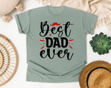 Best Dad Ever White 2 graphic tee in Bay