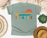 I Keep All My Dad Jokes In A Dad-A-Base graphic tee in Bay