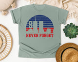 Never Forget Navy 2 graphic tee in Bay