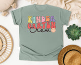 Kindergarten Crew graphic tee in Bay